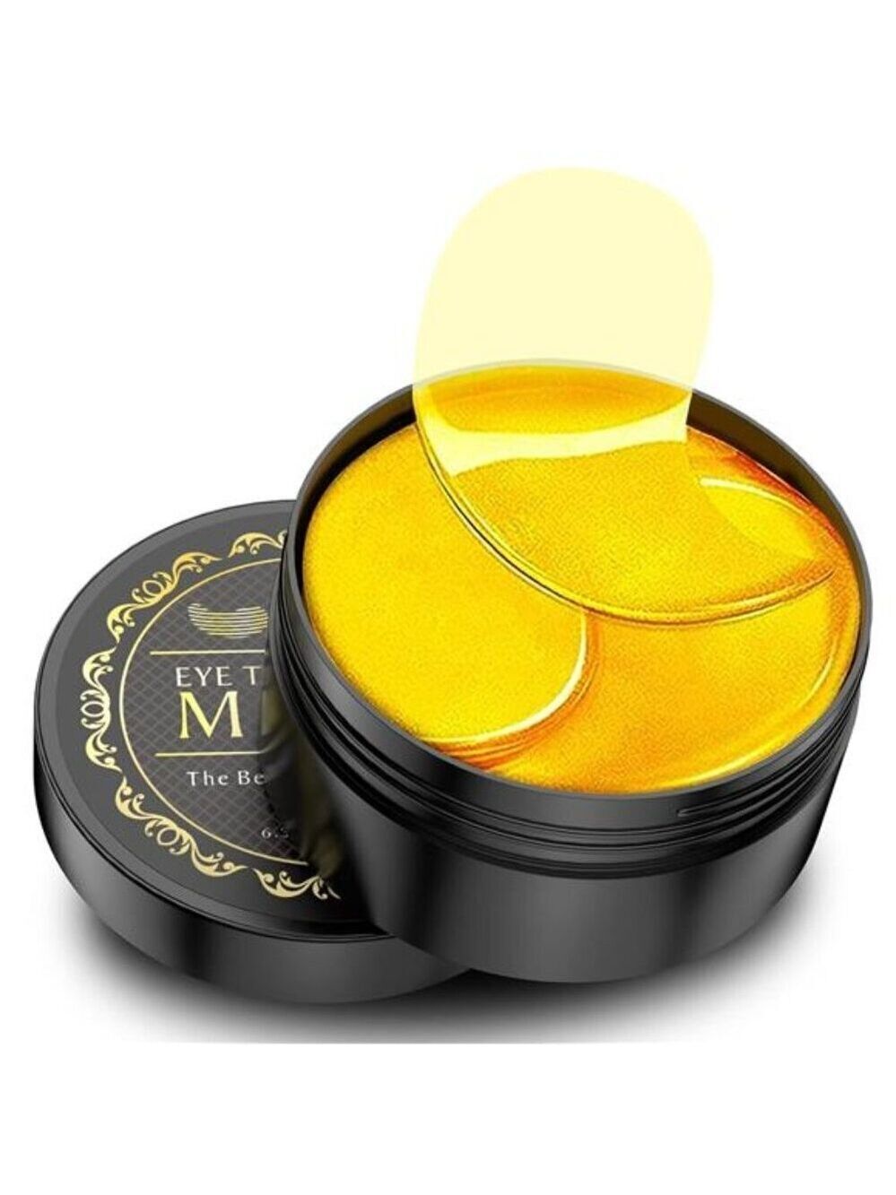 24K Gold Under Eye Patches 60 Pack for Puffy Eyes, Dark Circles, Bags & Wrinkles